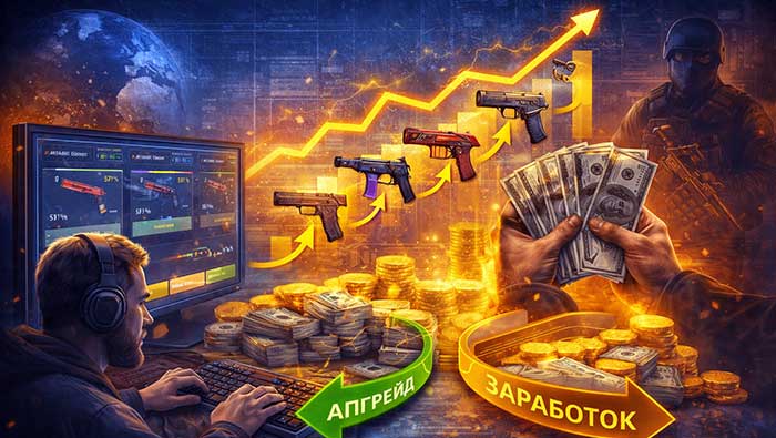 Рынок апгрейда и заработка на скинах CS2
